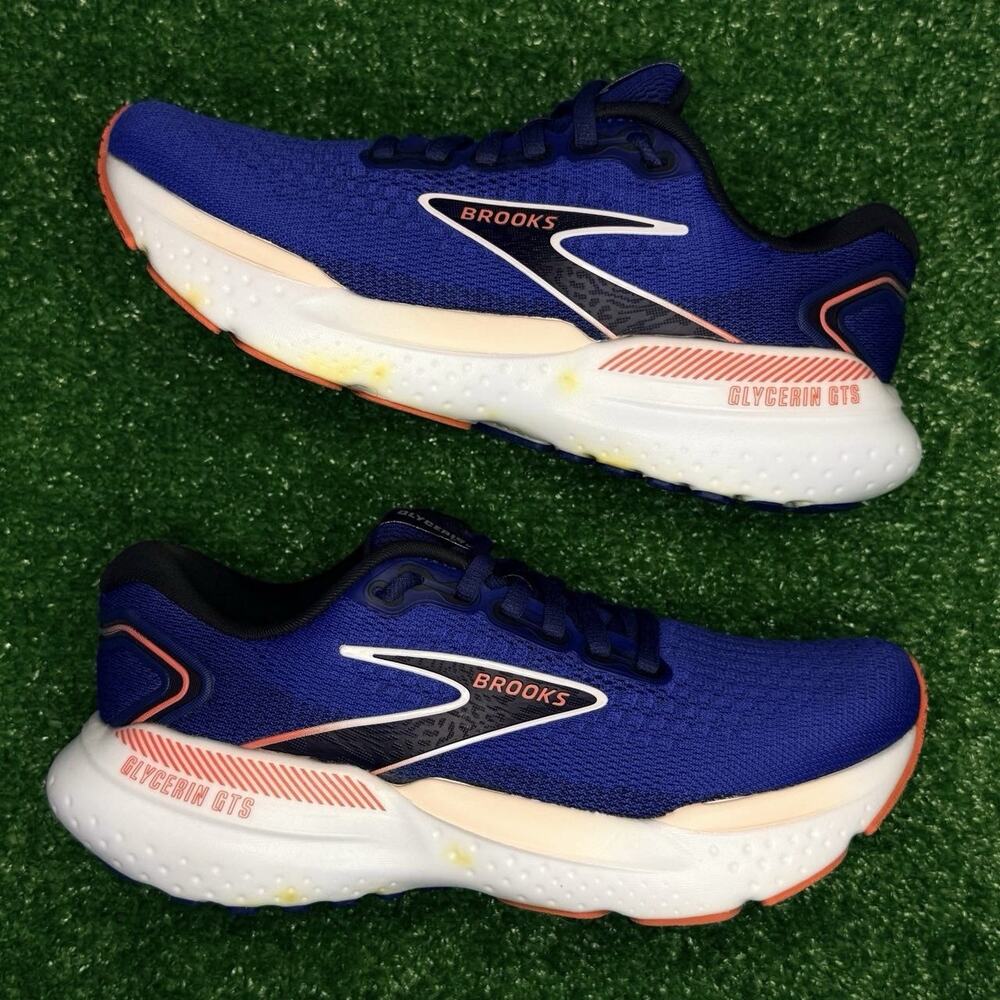 Brooks Glycerin GTS 21 Women’s 6.5B Blue Running Shoes Support Cushion Sneaker